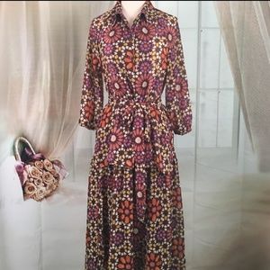 Vintage 2 Piece Blouse and Skirt Set